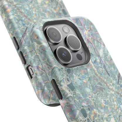 Marbled Seafoam Impact-Resistant Phone Case