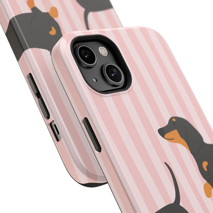 Dachshund Pink Stripes