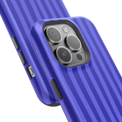 Neon Blue Stripes Phone Case