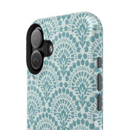 Aqua Lace Pattern Phone Case