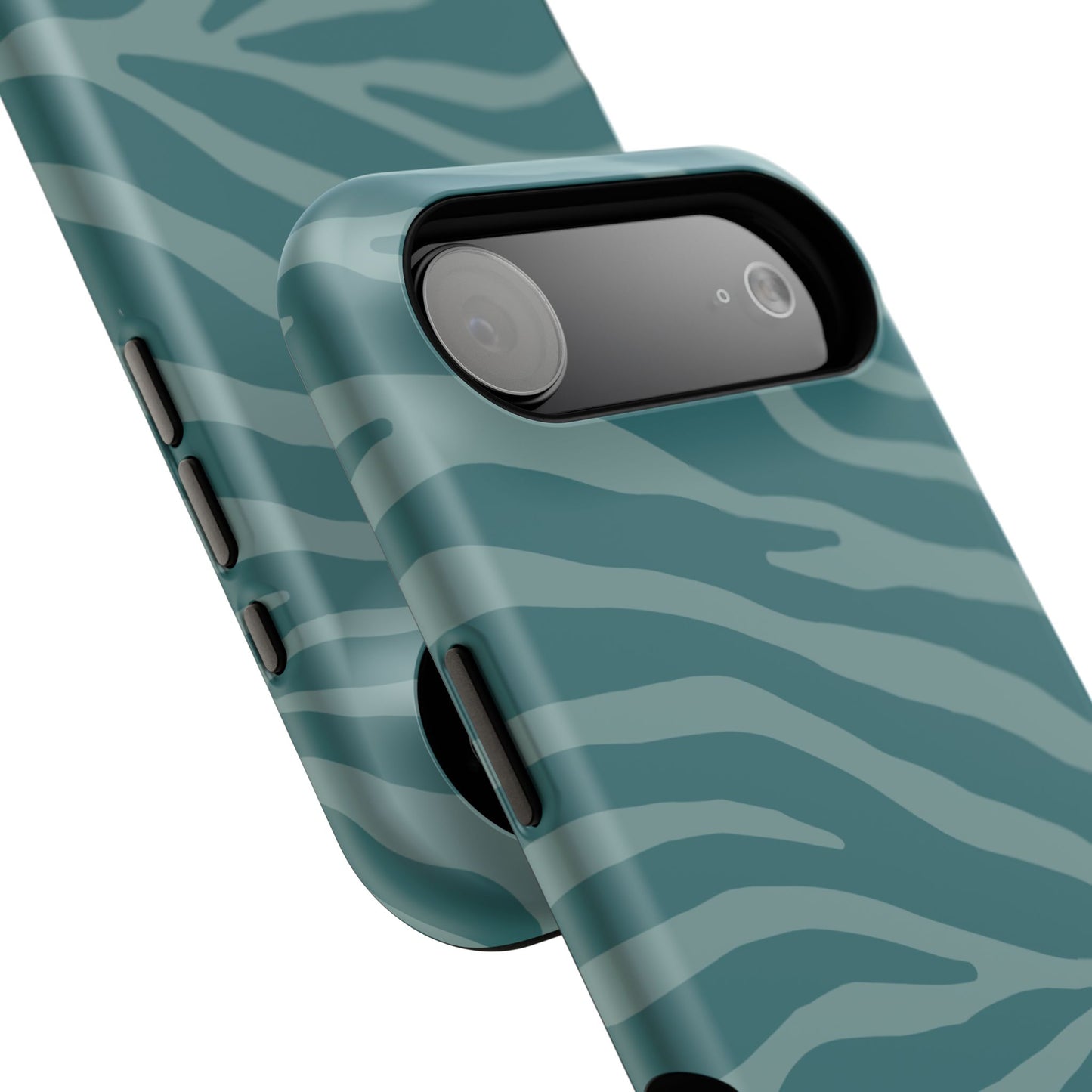 Teal Zebra Phone Case