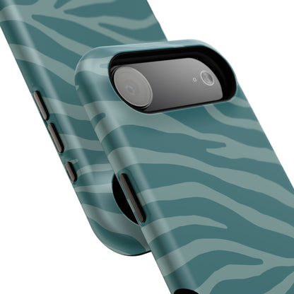 Teal Zebra Phone Case