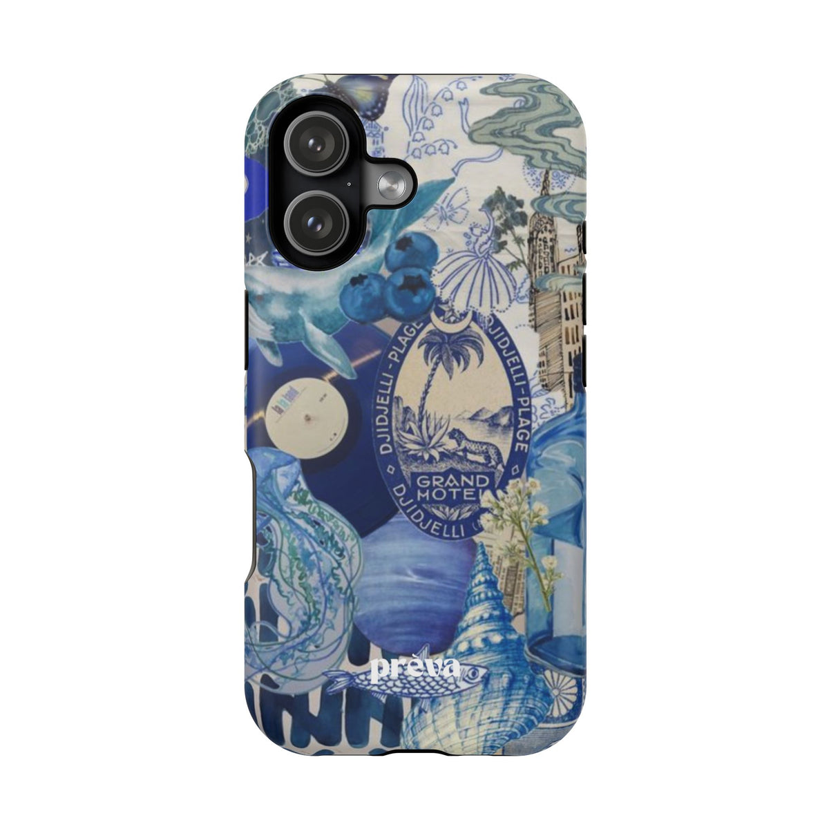 Blue Night Collage Phone Case
