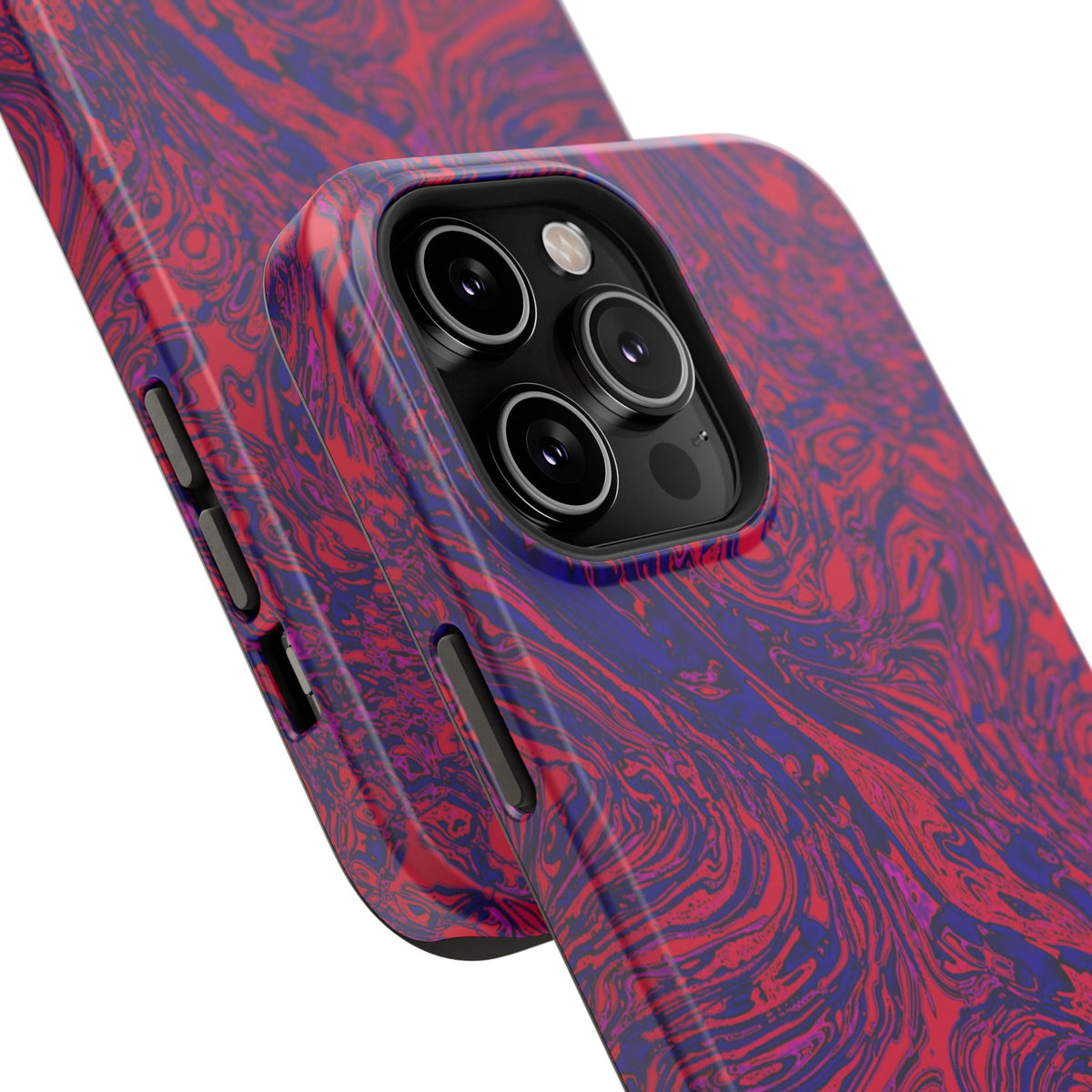Marbled Red & Purple Impact Phone Case