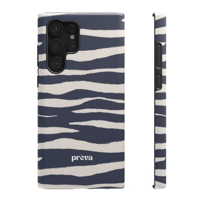 Navy & Cream Zebra Phone Case