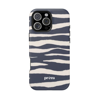 Navy & Cream Zebra Phone Case
