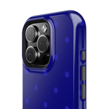 Dark Blue Polka Dots Phone Case