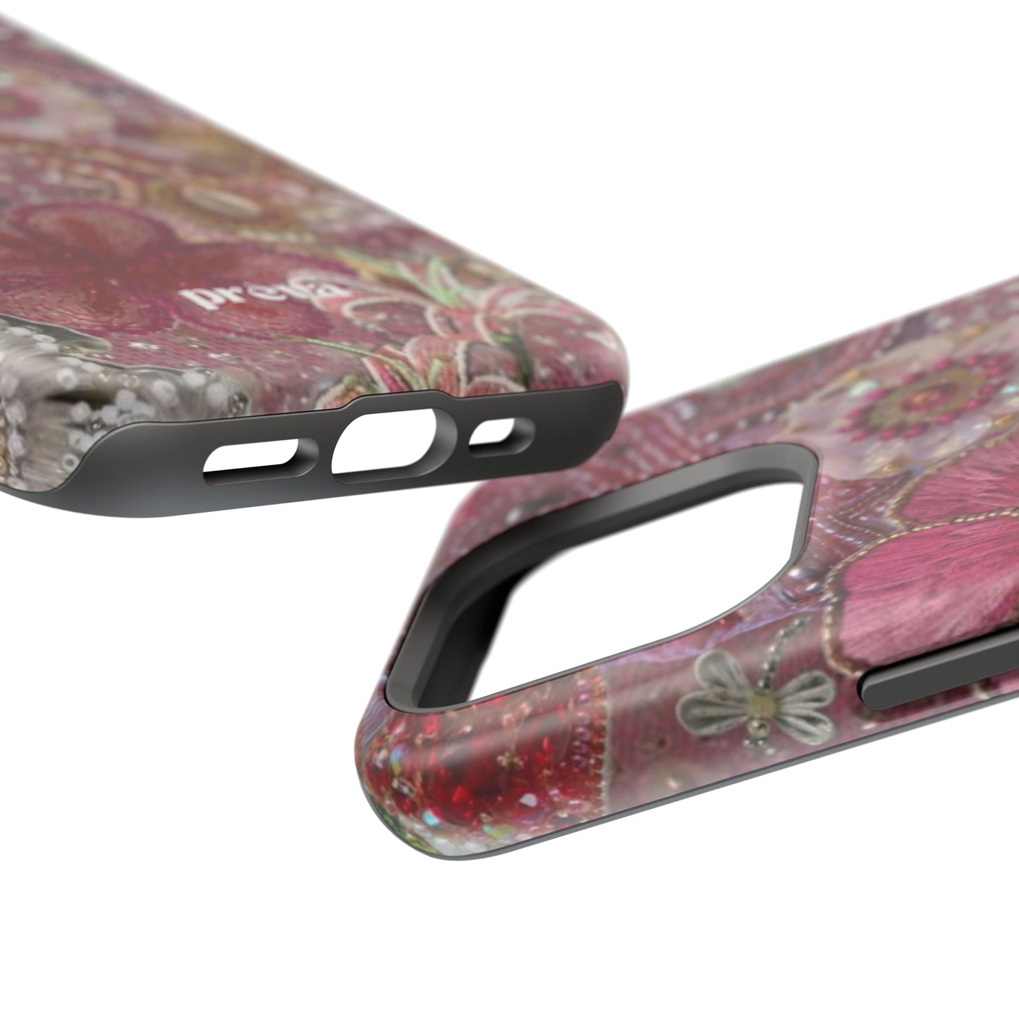 Floral Embroidery Phone Case