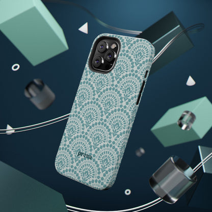 Aqua Lace Pattern Phone Case