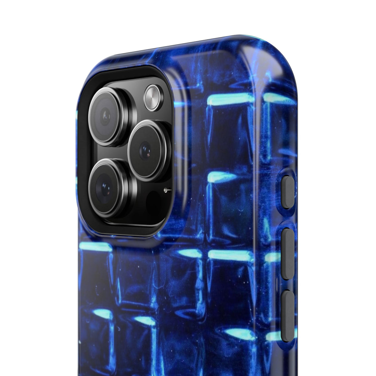Blue Glass Tile Impact-Resistant Phone Case