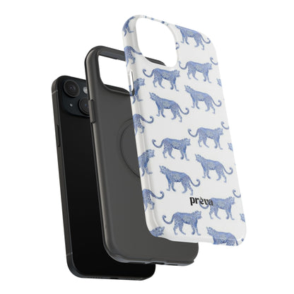 Blue Leopard Pattern Phone Case