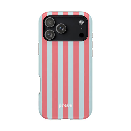 Coral & Teal Stripes Phone Case