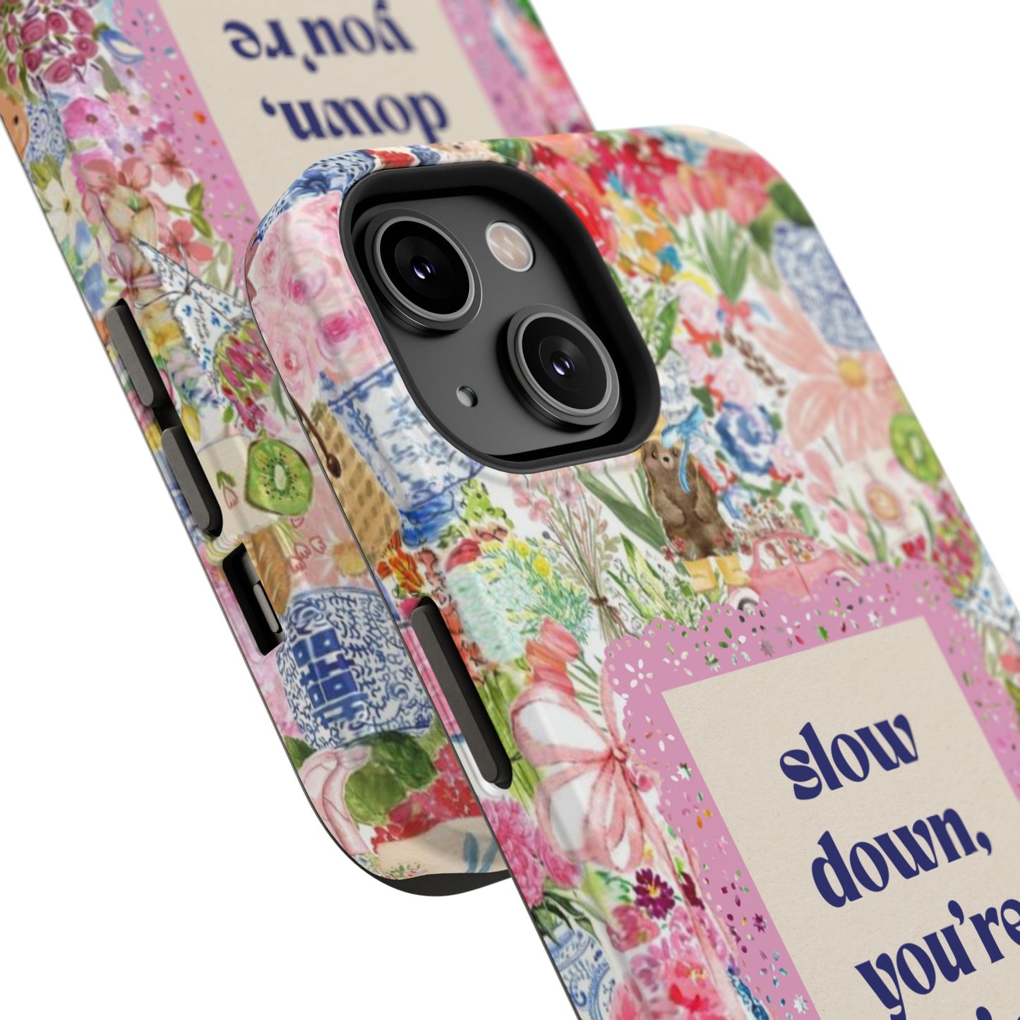 Slow Down Flowers x notsoken Phone Case