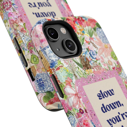 Slow Down Flowers x notsoken Phone Case
