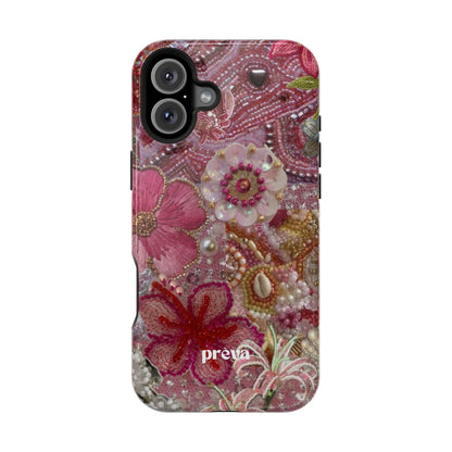 Floral Embroidery Phone Case