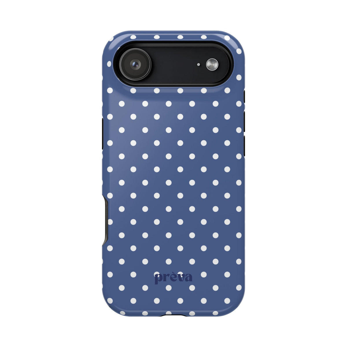 Navy Polka Dot Phone Case
