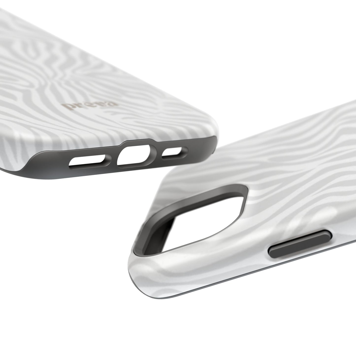 Zebra White Wave Phone Case