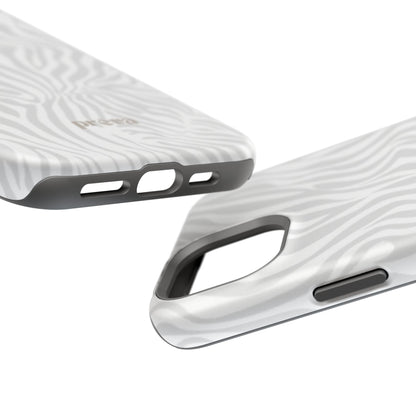 Zebra White Wave Phone Case