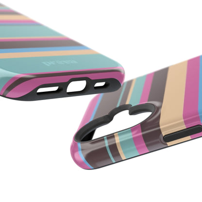Cocoa Palm Stripes Phone Case