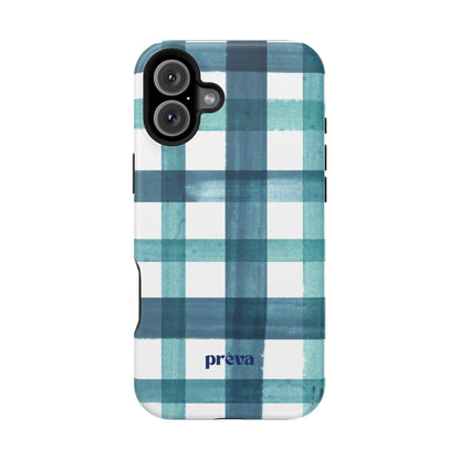 Teal Plaid Phone Case