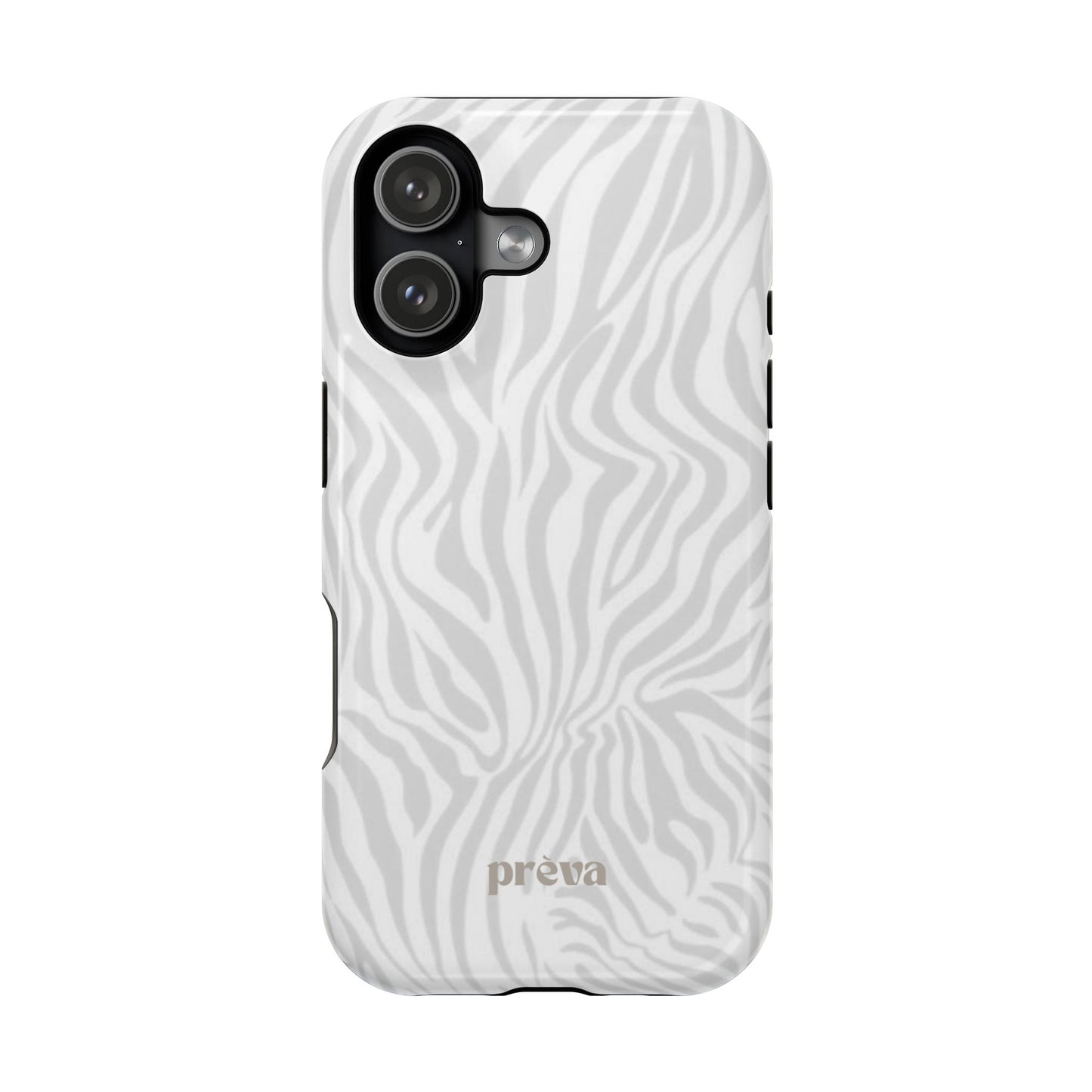 Zebra White Wave Phone Case