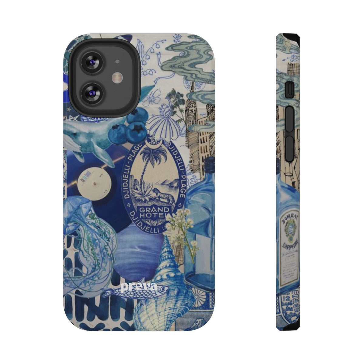 Blue Night Collage Phone Case