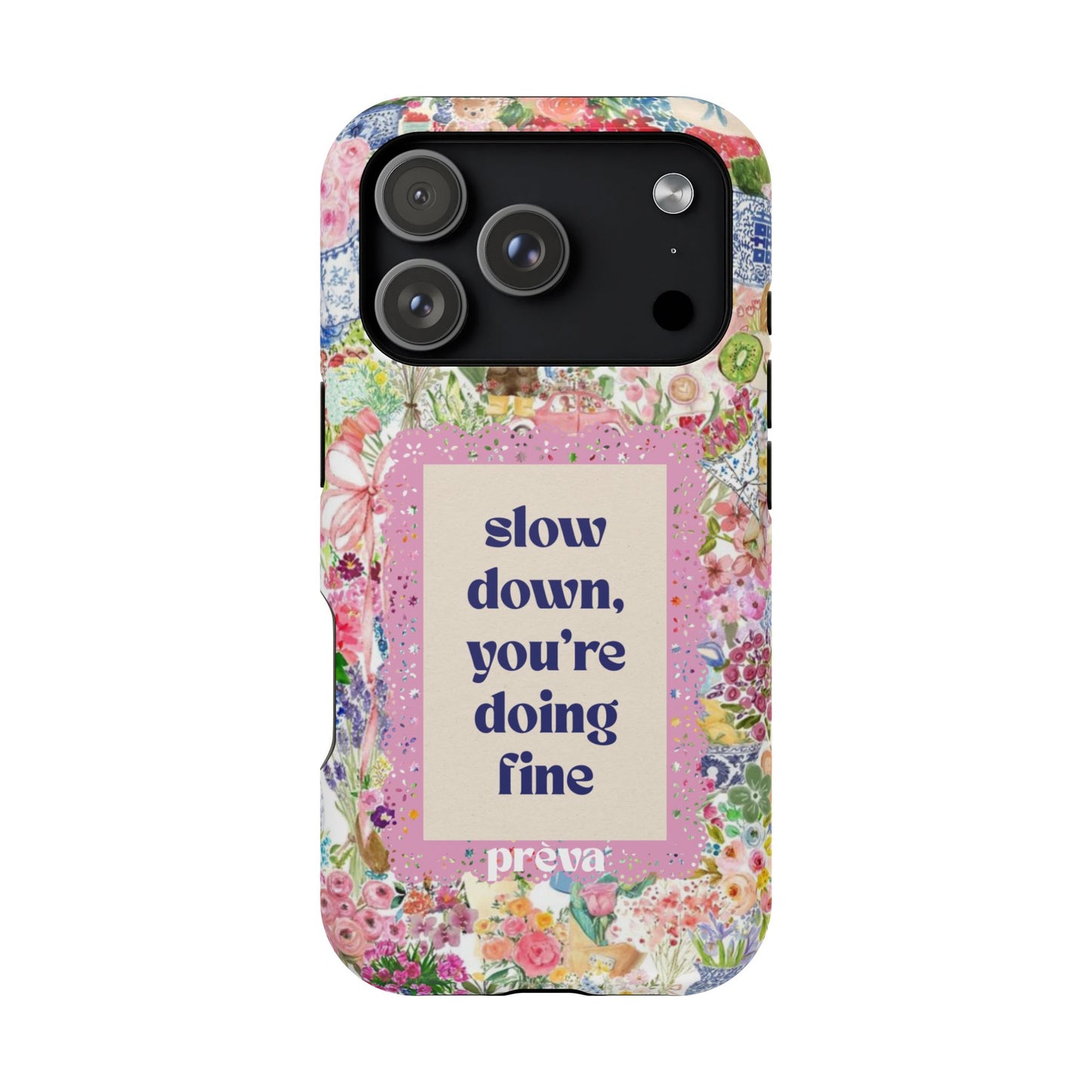 Slow Down Flowers x notsoken Phone Case