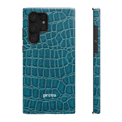 Teal Croc Phone Case