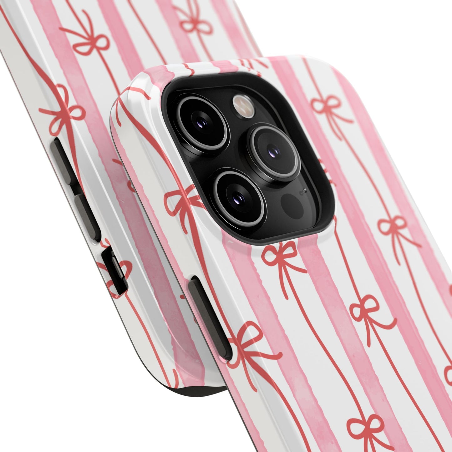 Pink Bow Chain Phone Case