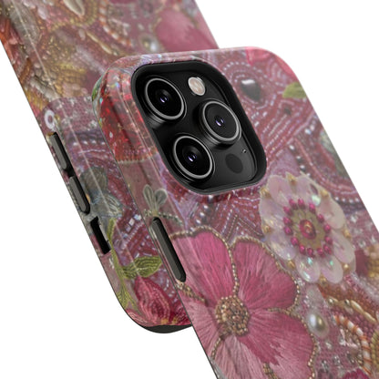 Floral Embroidery Phone Case