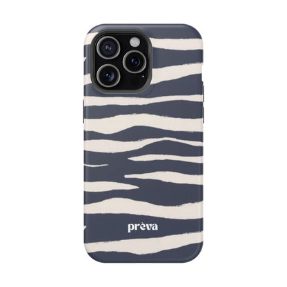 Navy & Cream Zebra Phone Case