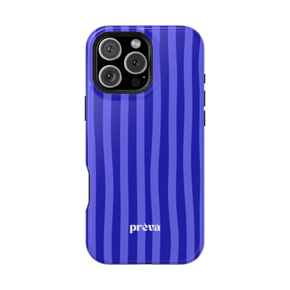 Neon Blue Stripes Phone Case