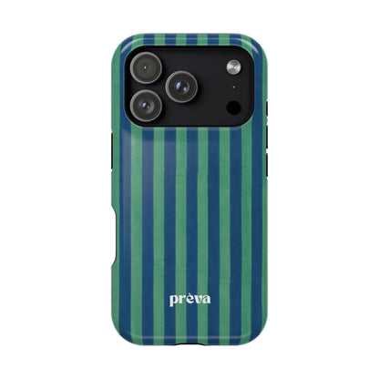 Green & Blue Stripes Phone Case
