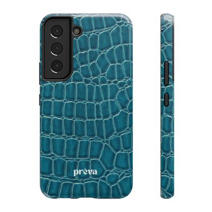 Teal Croc Phone Case