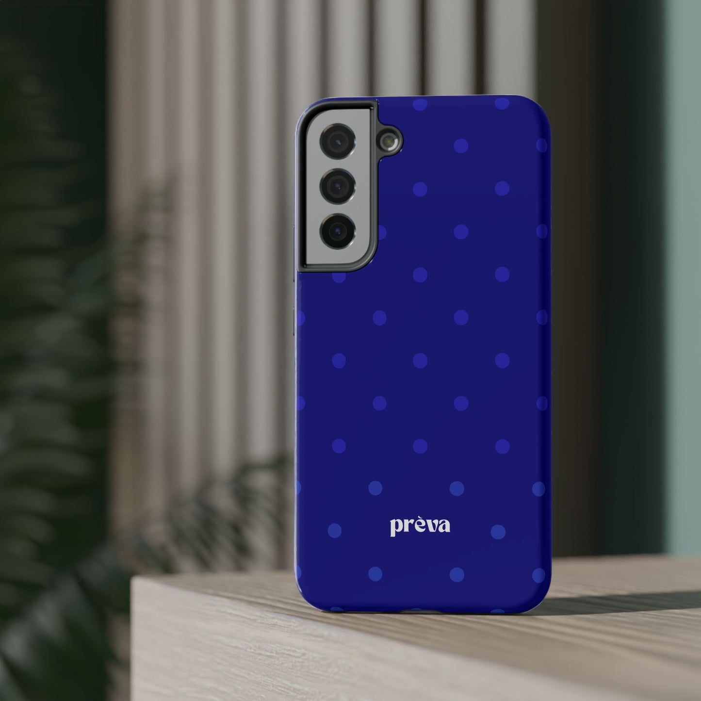 Dark Blue Polka Dots Phone Case