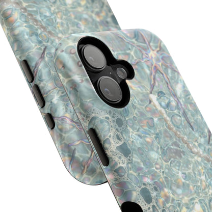 Marbled Seafoam Impact-Resistant Phone Case