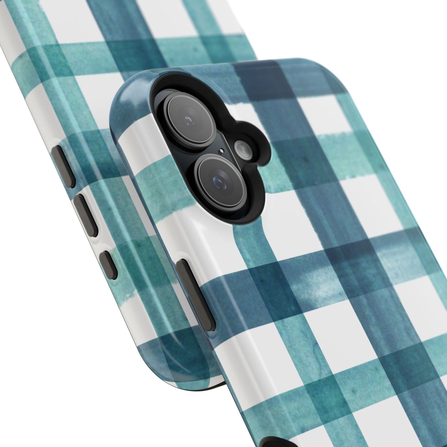 Teal Plaid Phone Case