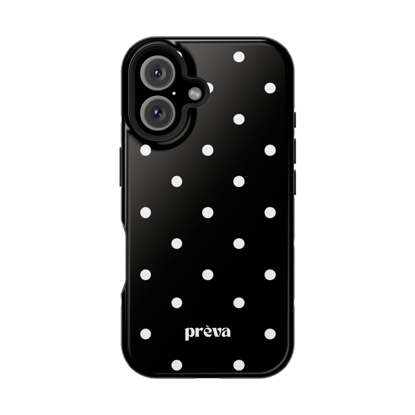 Black with White Polka Dots Phone Case