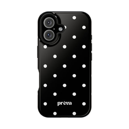 Black with White Polka Dots Phone Case