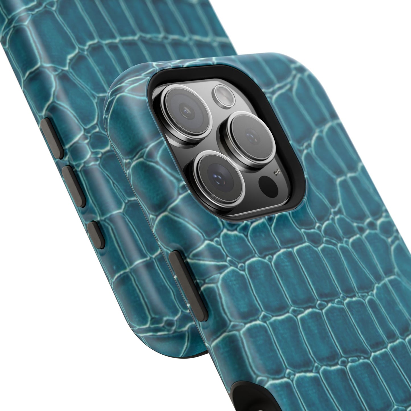 Teal Croc Phone Case