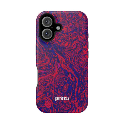 Marbled Red & Purple Impact Phone Case