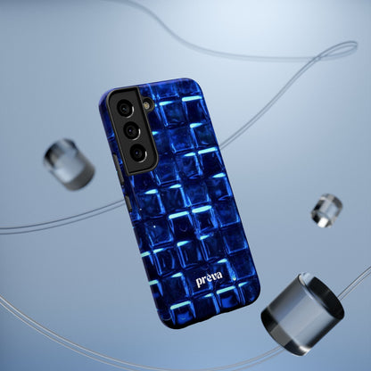 Blue Glass Tile Impact-Resistant Phone Case