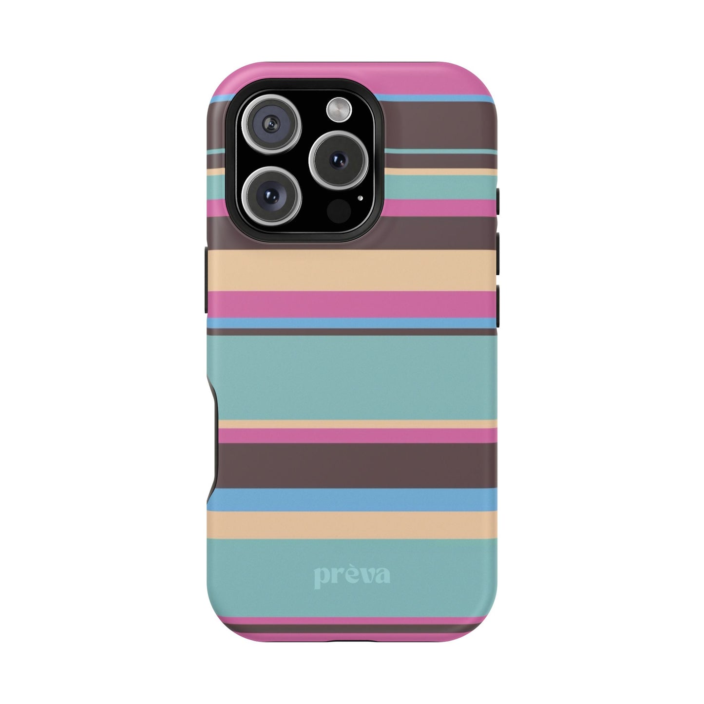 Cocoa Palm Stripes Phone Case