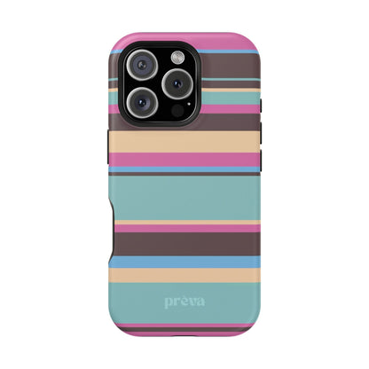 Cocoa Palm Stripes Phone Case
