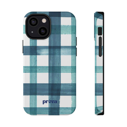 Teal Plaid Phone Case