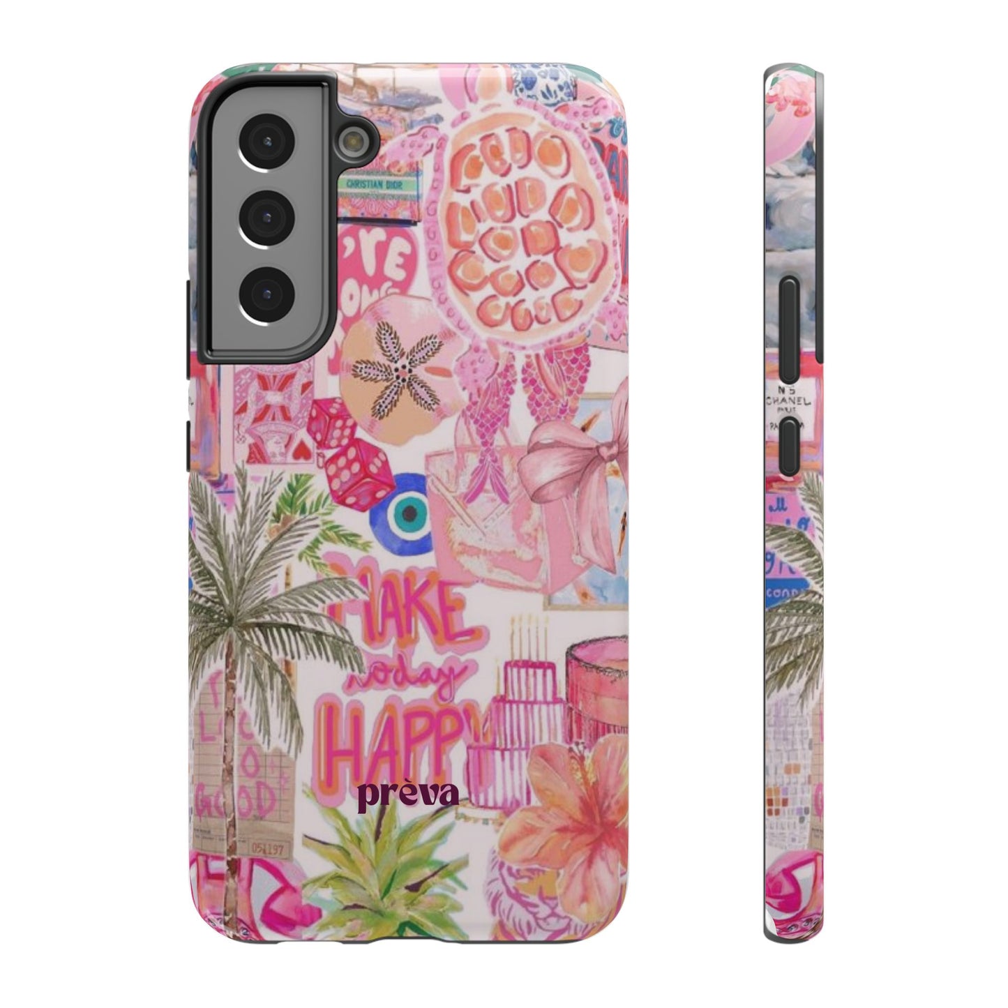 Pink Tropical Collage Phone Case
