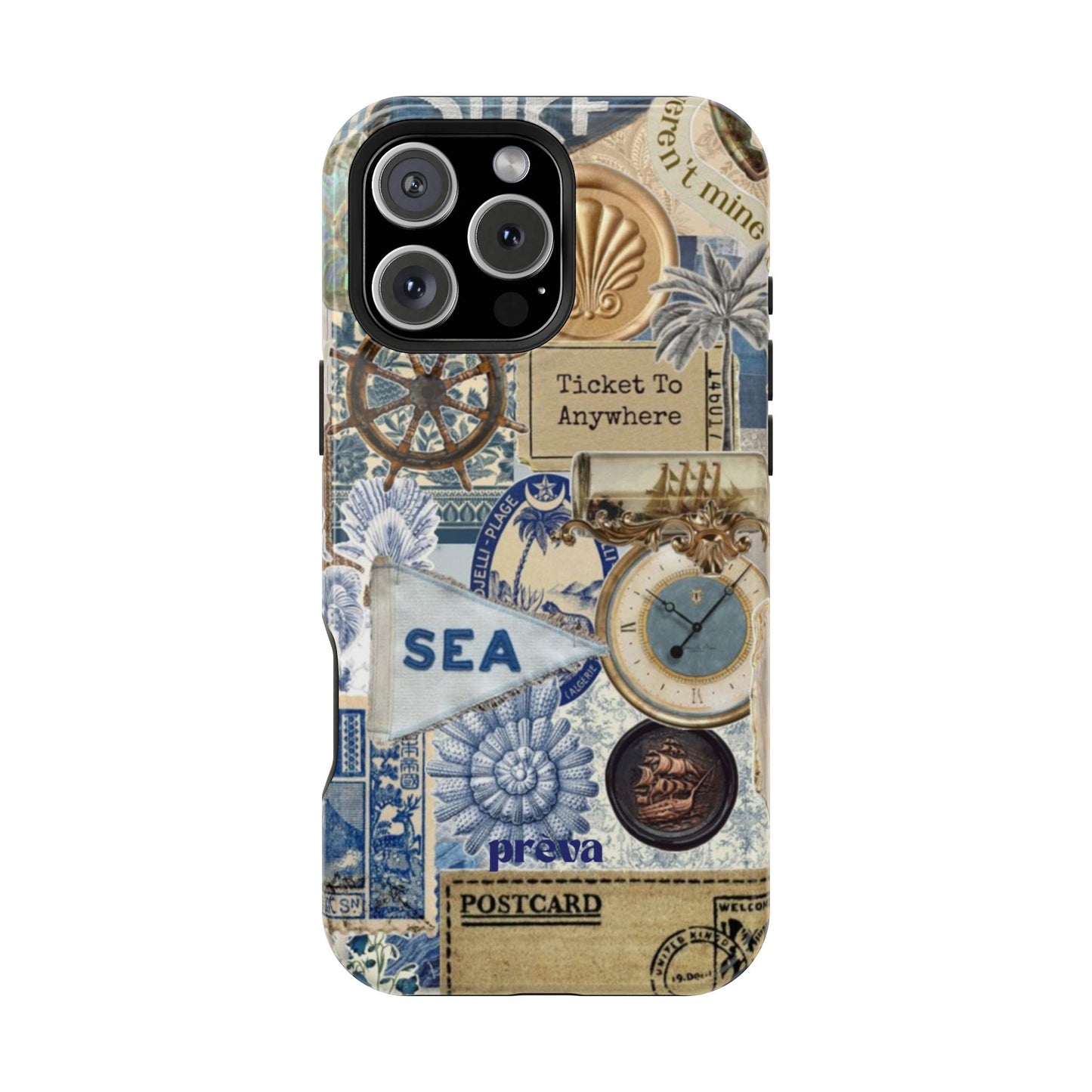 Neutral Travel Collage Phone Case