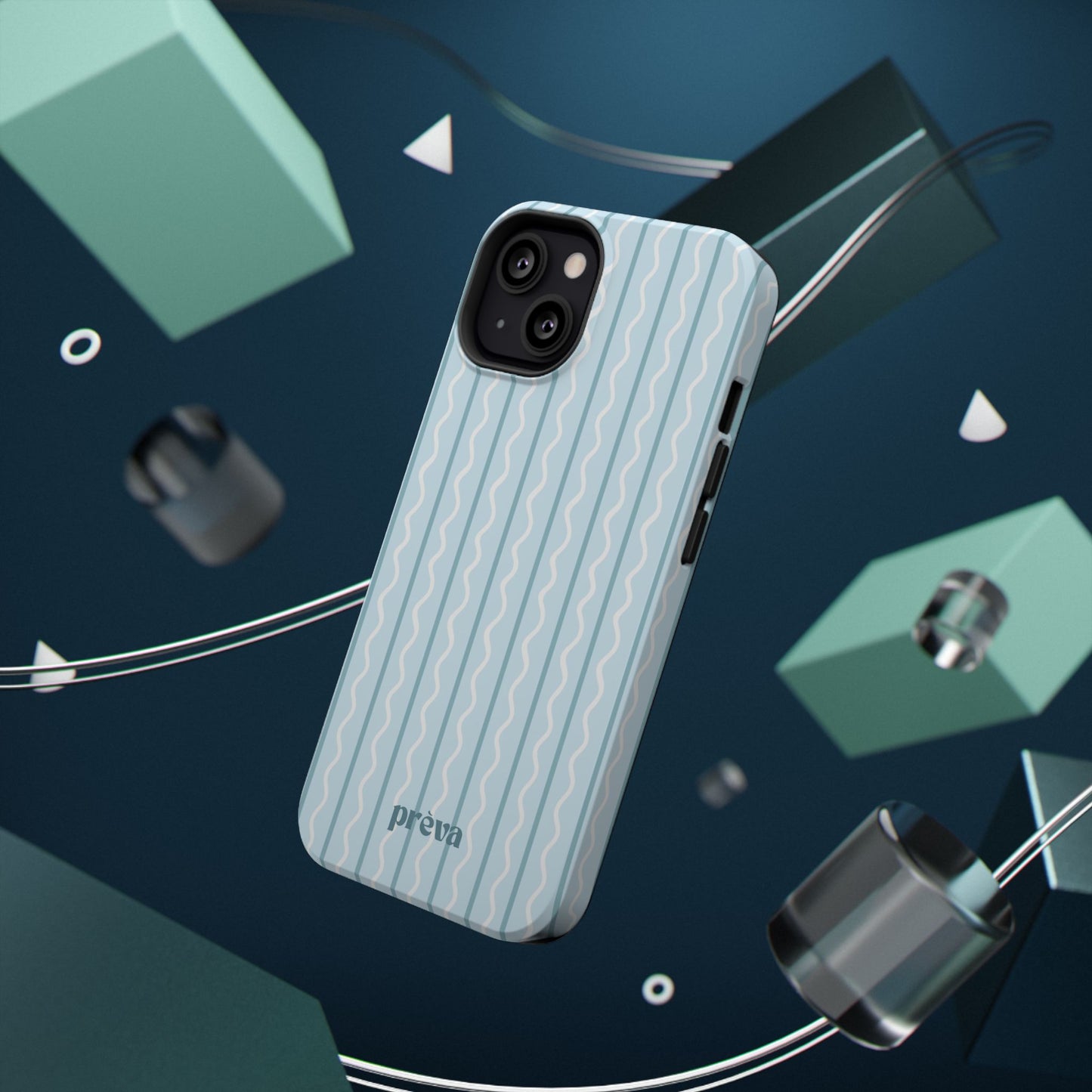 Blue Island Stripes Phone Case