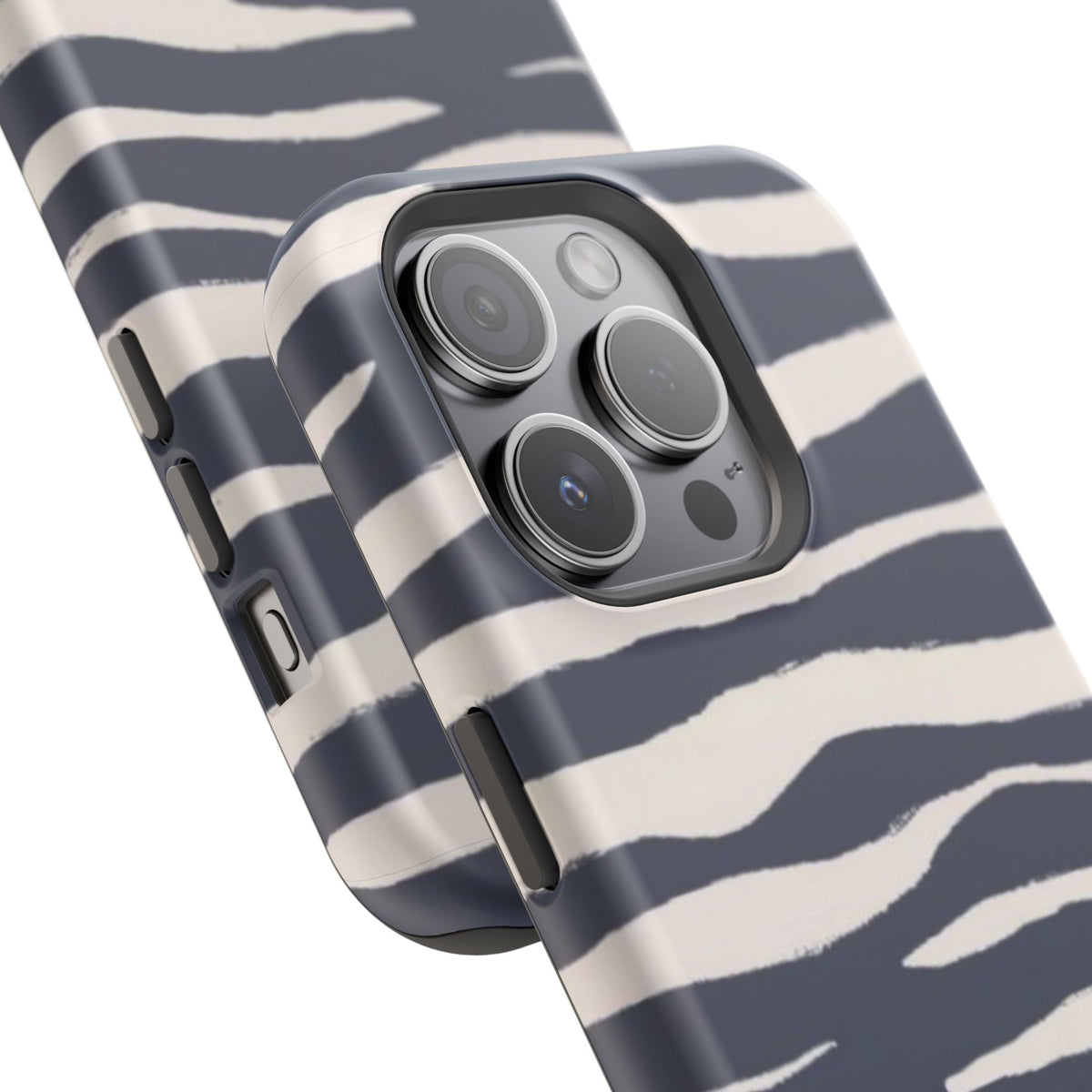 Navy & Cream Zebra Phone Case