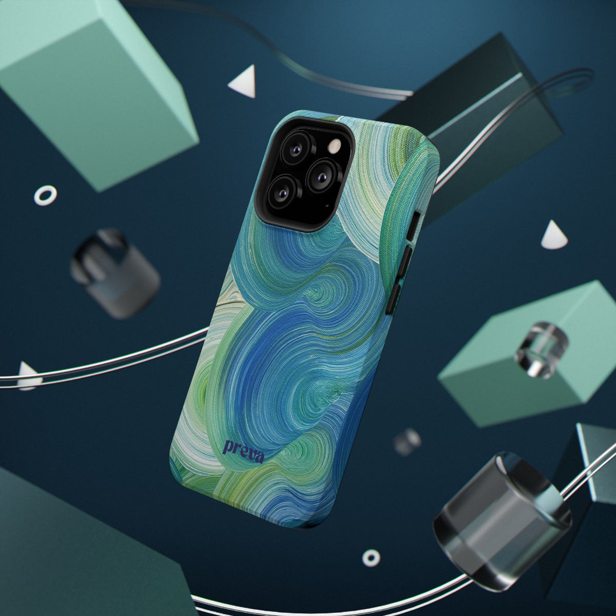 Swirling Ocean Impact-Resistant Phone Case